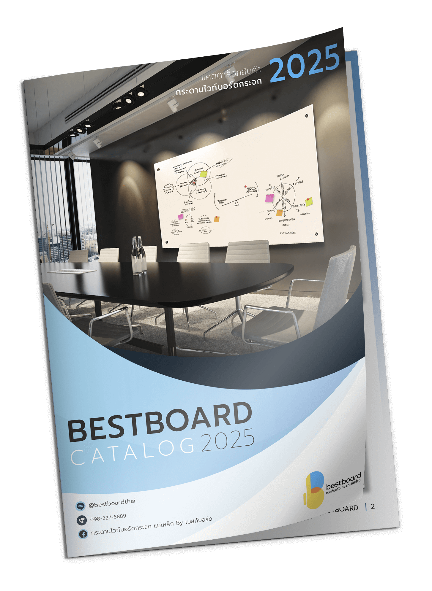 กระดานไวท์บอร์ดกระจก แคตตาล็อกสินค้า Bestboardthai